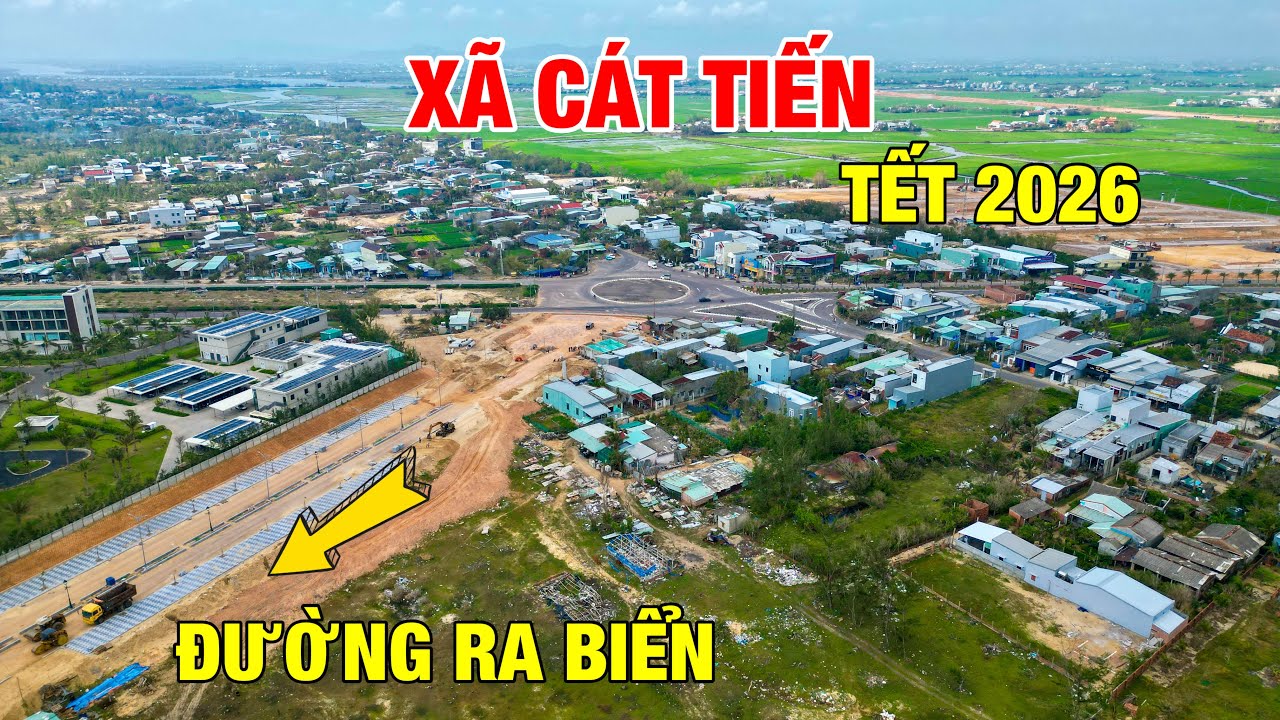 XÃ CÁT TIẾN NHỮNG NGÀY CẬN TẾT 2026 | ĐƯỜNG XUỐNG BIỂN TO