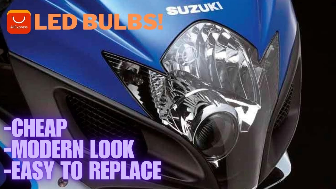 Suzuki GSXR 600 K7 - LED Aliexpress Headlight Bulbs!!