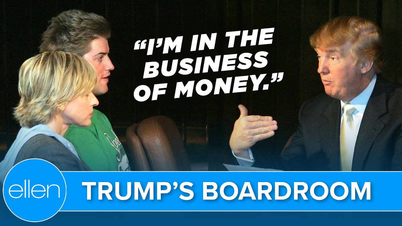Ellen and Houston Go Head-to-Head in Trump's Boardroom!