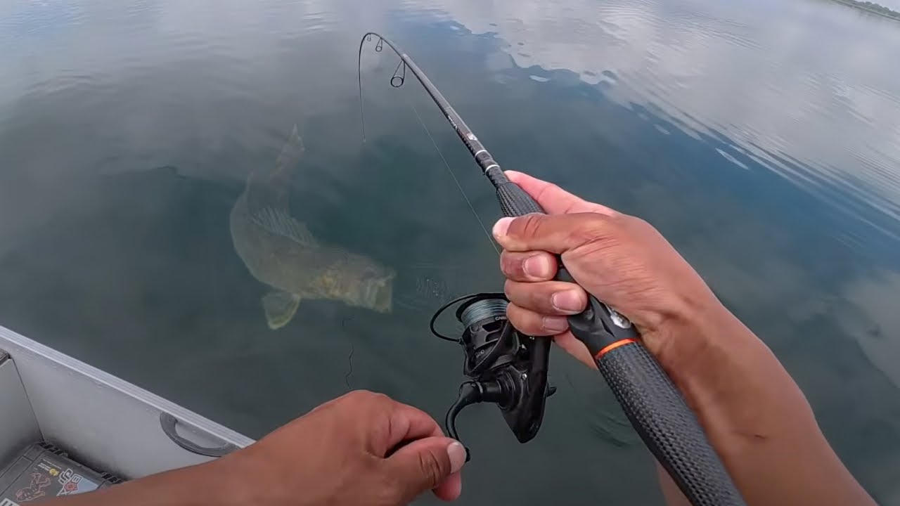 Fishing AGGRESSIVE Walleyes in DEEP Water!