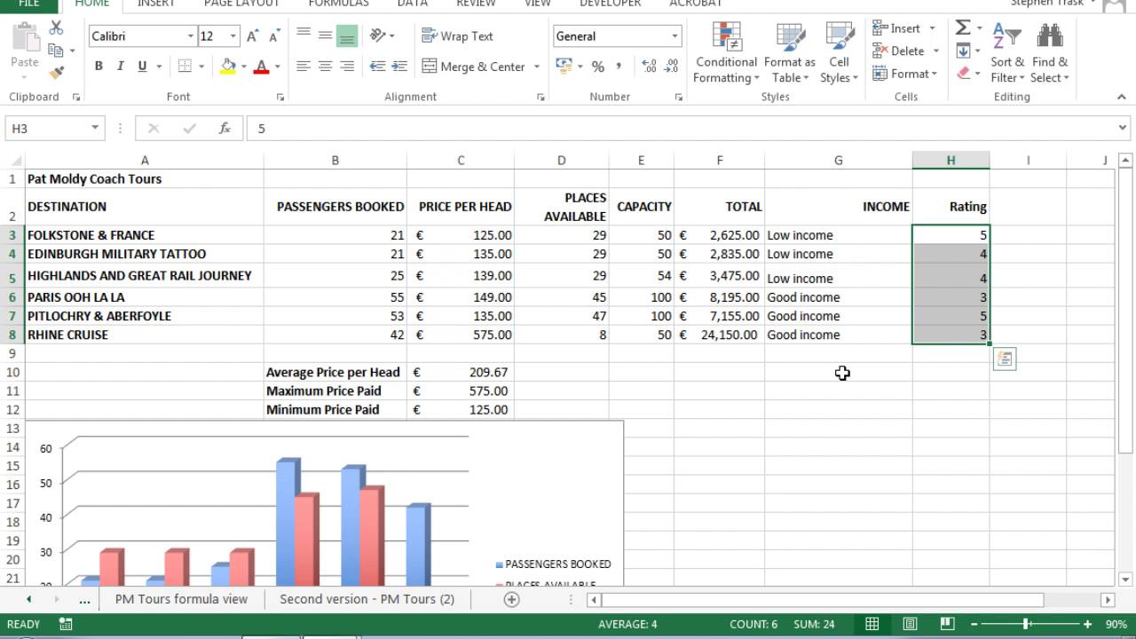 Excel - COUNTIF function