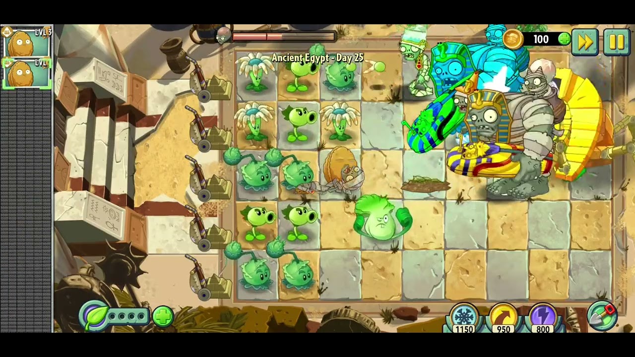 Pvz2 zomboss battle ancient egypt