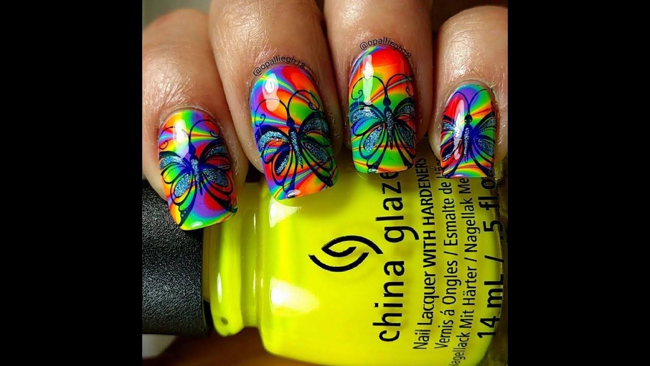 RAINBOW WATERMARBLE- UC- 1-02- CHINA GLAZE POLISHES