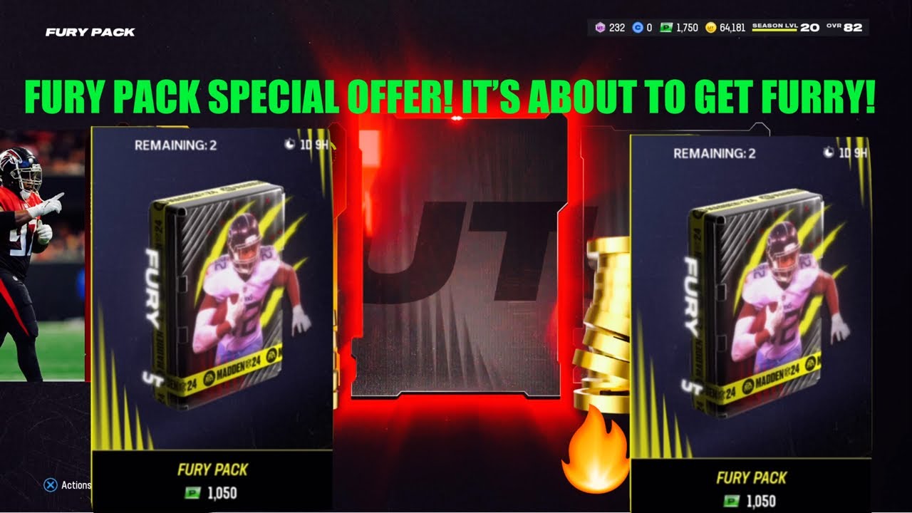 FURY PACK SPECIAL OFFER & CAMPUS HERO STARTER PACK, Madden 24 Ultimate Team