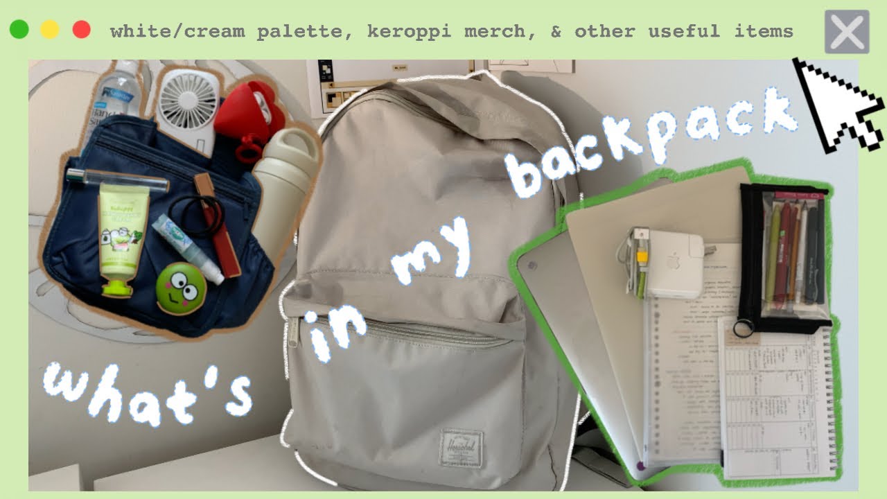 what's in my backpack! (college/uni) 🎒