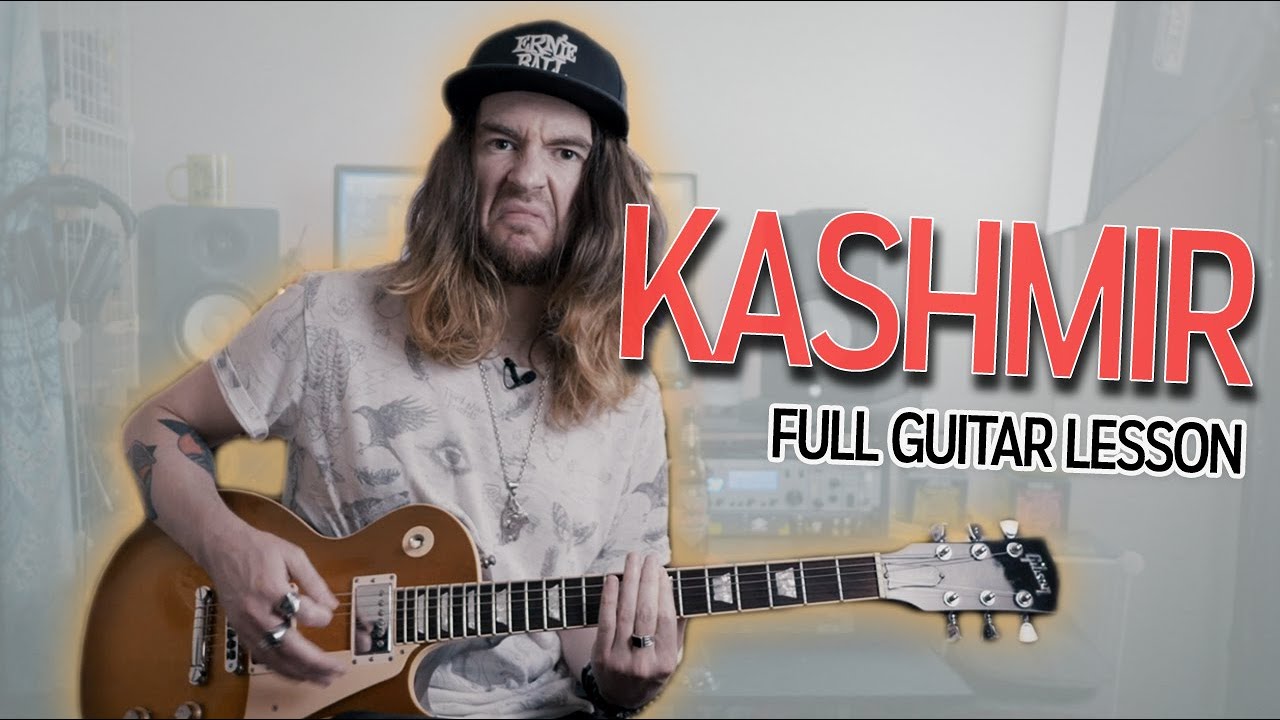 Как играть «Kashmir» группы Led Zeppelin (полный урок игры на электрогитаре)