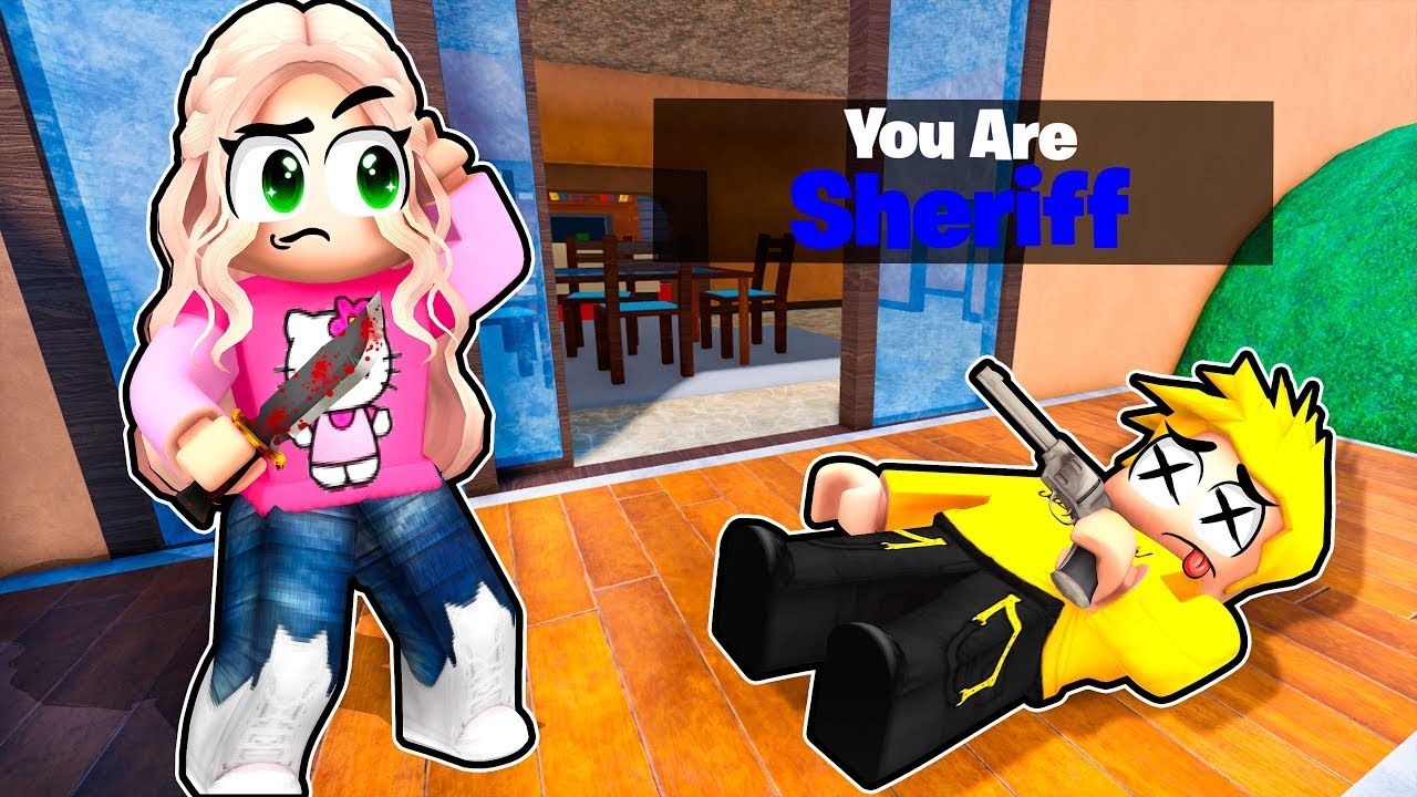 لؤي الشرطي المتخفي في روبلوكس MM2⚠️☠️🚨