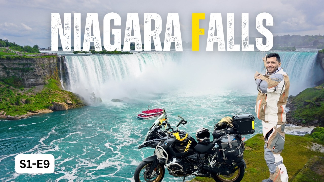 Finally Reached NIAGARA FALLS | Urdu  MotoVlog | USA TO PAKISTAN MOTORCYCLE TOUR [S1 - E9]