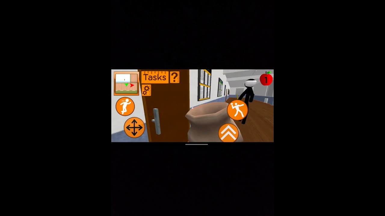 Horror stickman neighbor teacher school escape secret 3D level 2 #2023 #gaming