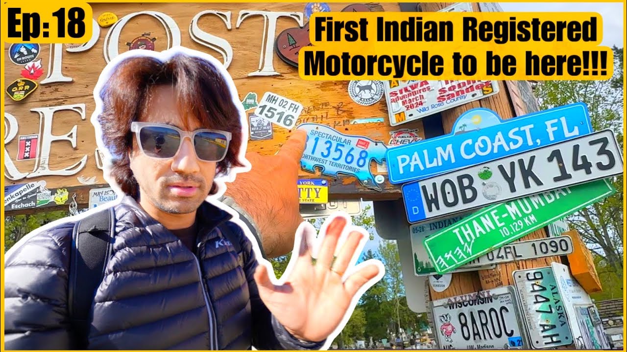 IN THE MIDDLE OF NOWHERE | FIRST INDIAN REGISTERED MOTORCYCLE TO BE HERE | WATSON LAKE