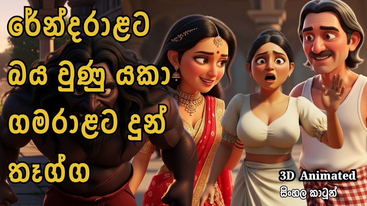 රේන්දරාළට බය වුණු යකා ගමරාළට දුන් තෑග්ග | සිංහල කාටූන් #සිංහලකතන්දර #sinhalacartoon  #lamakathandara