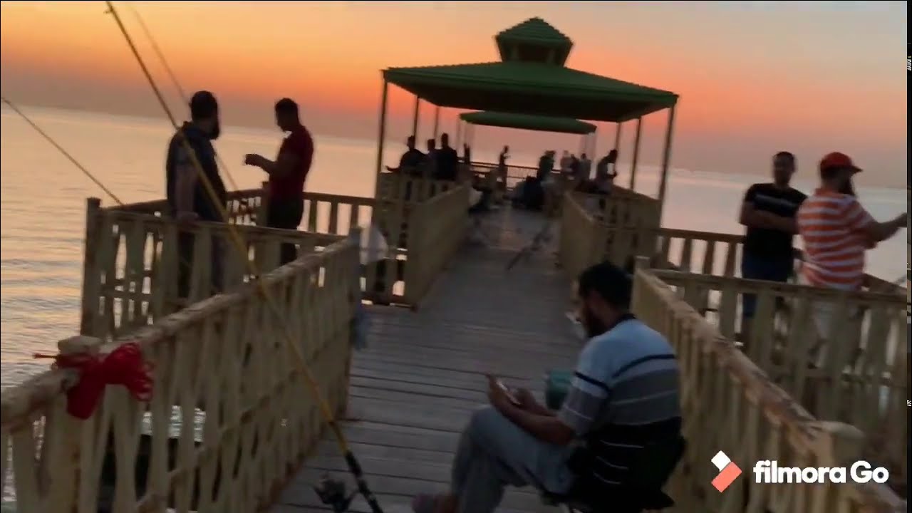 Friday off catching fish and crab the early morning in kuwait tower..