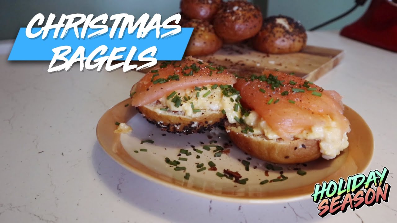 Christmas Bagels with Scrambled Egg | Christmas Season | Amused Bouche