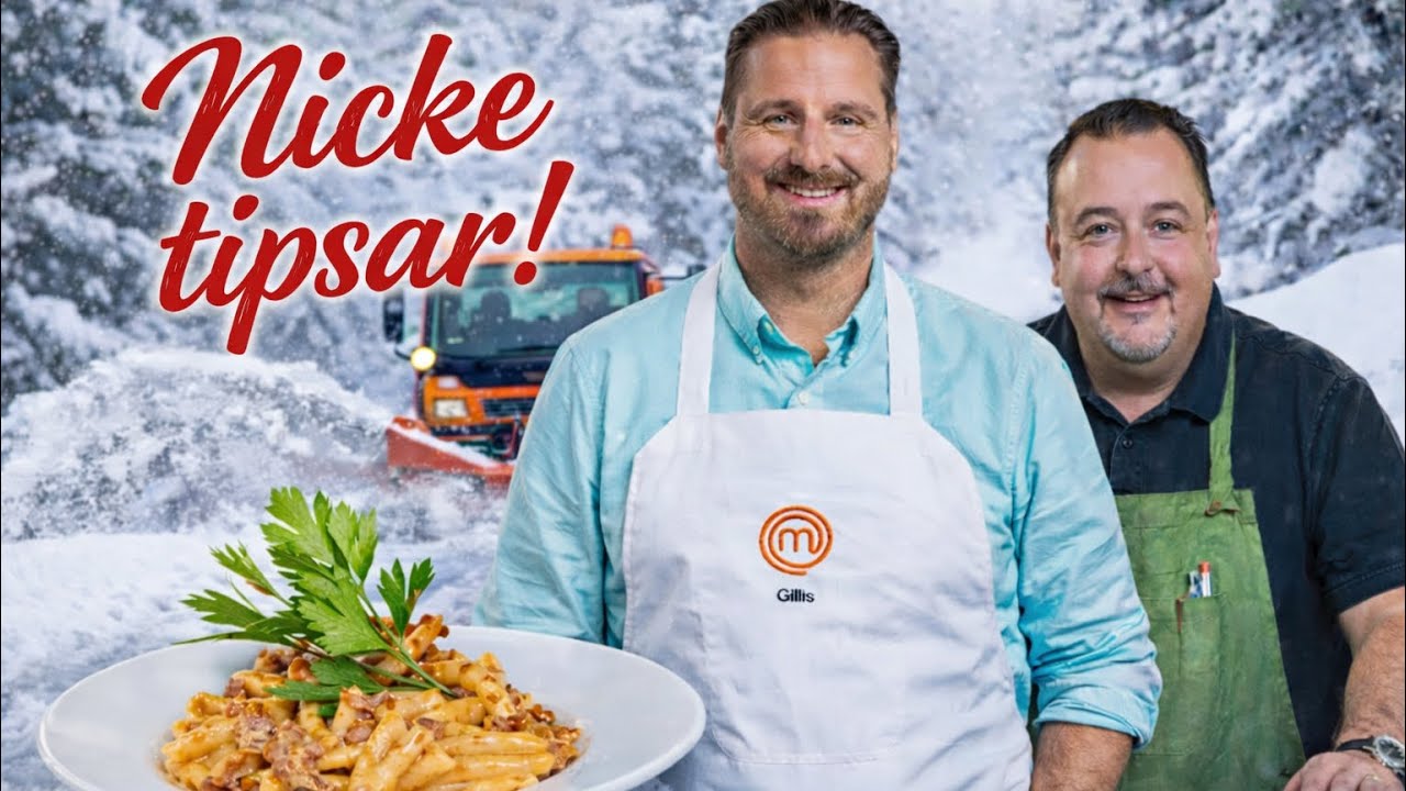 Snökaos och middag 