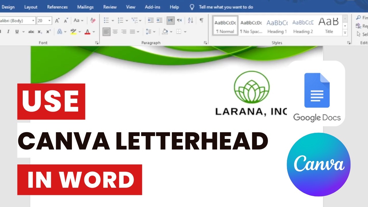 Как использовать фирменный бланк Canva в Word | Пошаговое руководство