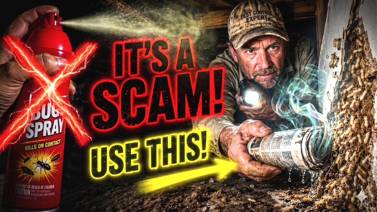 Stop Spraying Termites! You're Feeding a $50,000 Colony Do This 0 Dollar Trick Instead