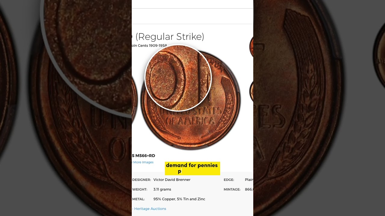 1931-S Penny? Second-lowest mintage? #coin #coins #penny #banknote #coinfamily #heritcoin