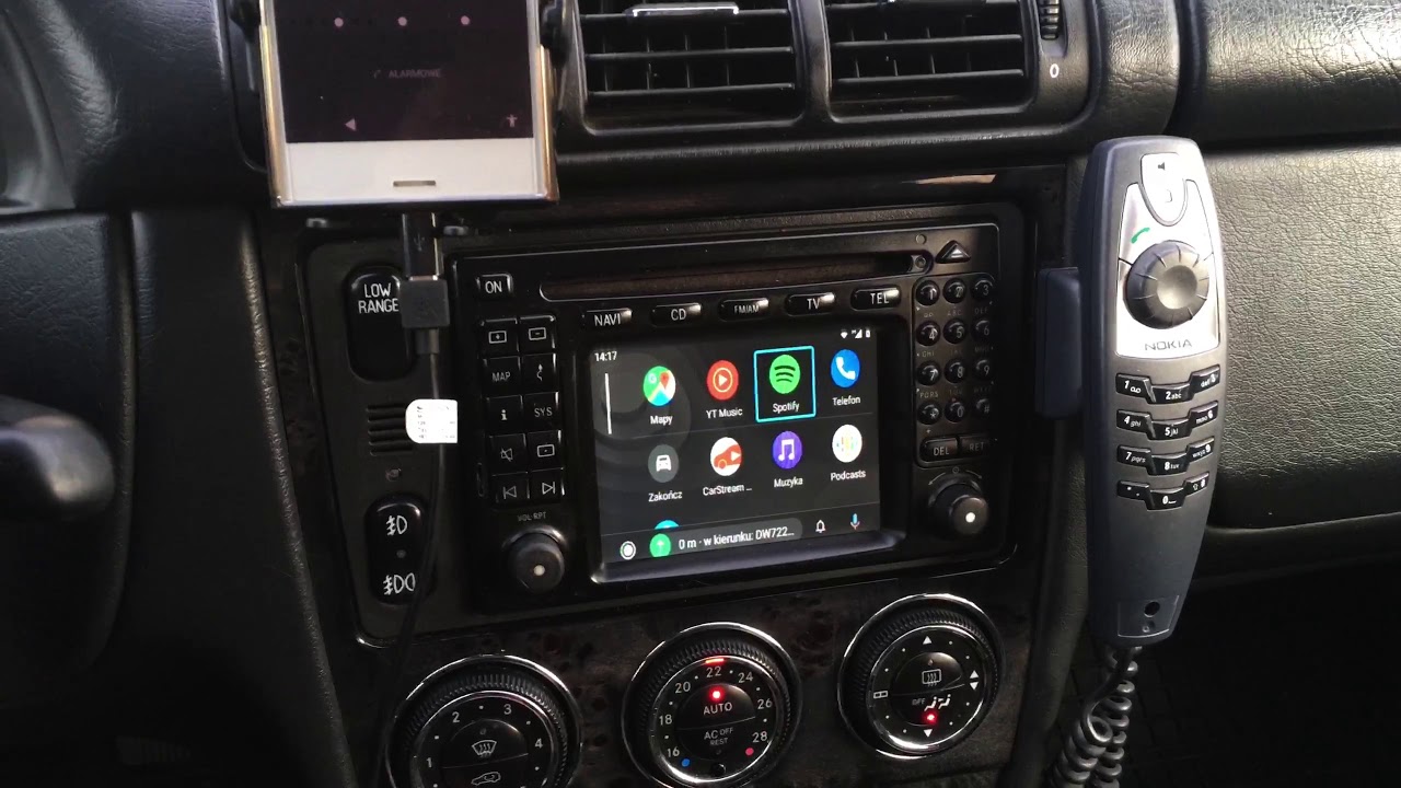 Mercedes Comand 2.0  Android Auto CarPlay interface