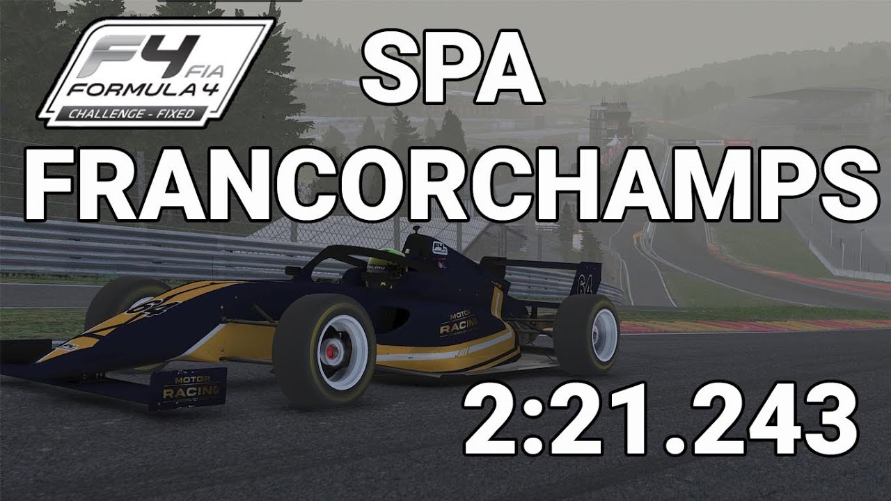iRacing Onboard | FIA F4 - Fixed | 24S4Wk 12 - Spa Francorchamps | 2:21.243