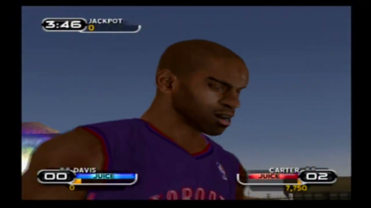 NBA BALLERS (Sony Playstation 2) AI против REGGIE MILLER, BARON DAVIS против VINCE CARTER