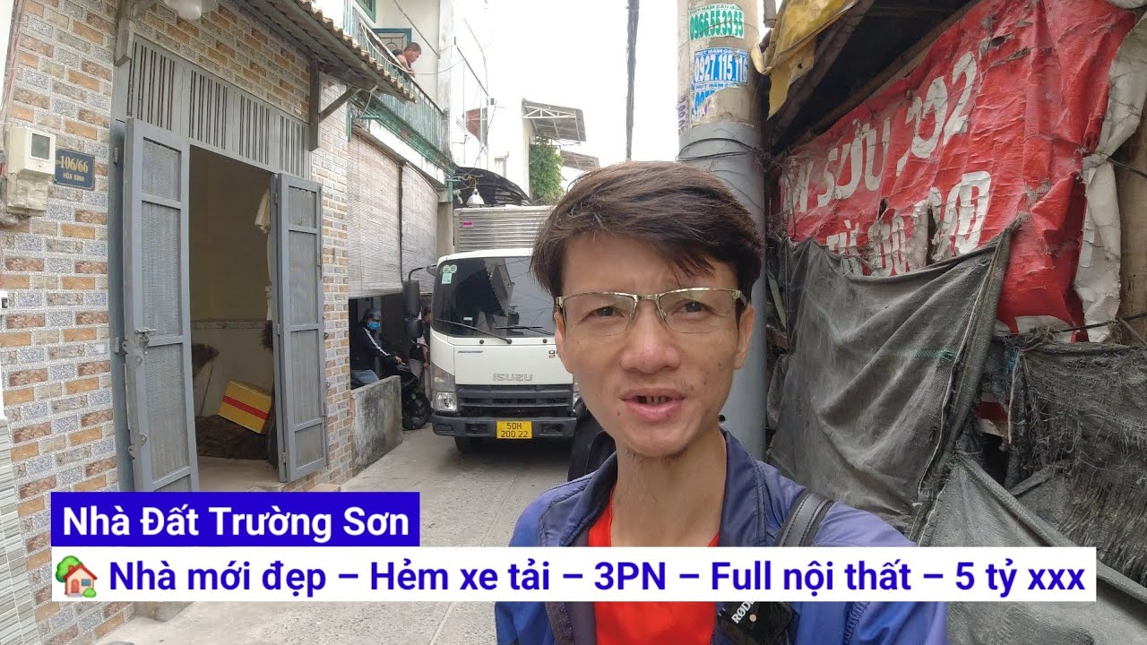 🏡 Nhà Tân Phú – Hẻm Xe Tải Thông – 1 Trệt 1 Lầu Mới Đẹp – 3PN 2WC – Có PN Dưới Trệt – Full Nội Thất