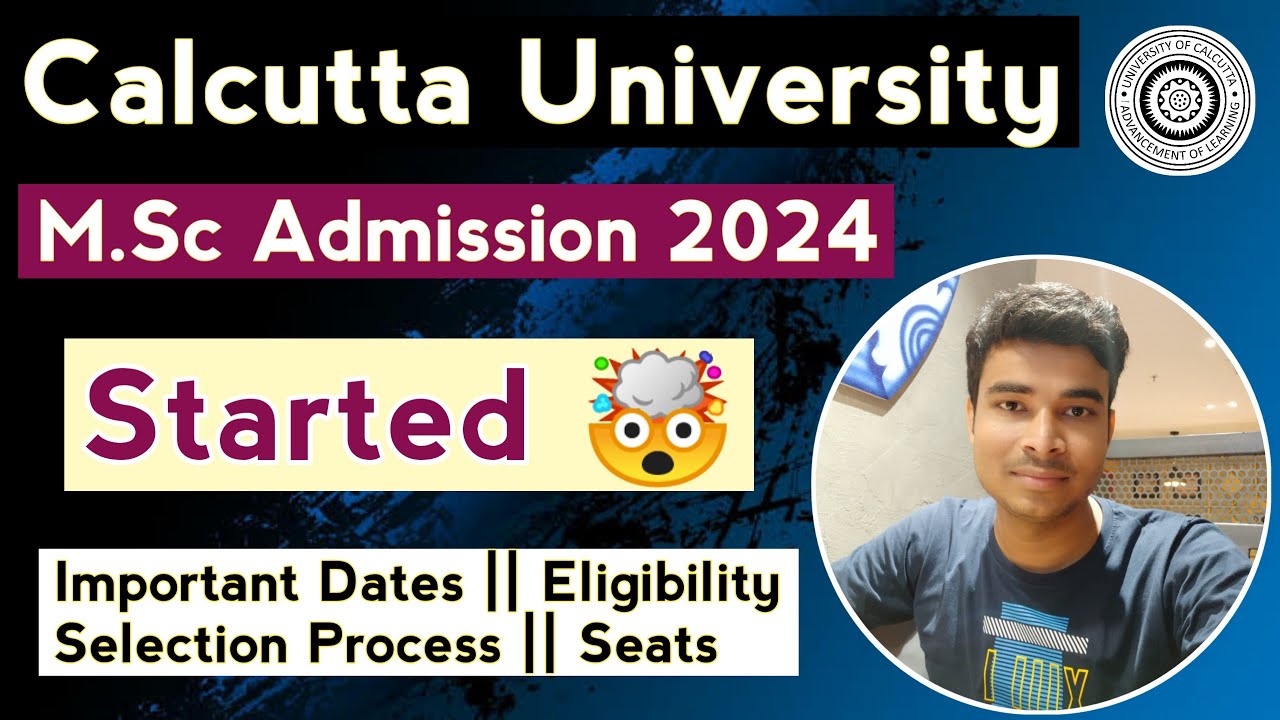 Calcutta University PG Admission 2024 Started || Eligibility || Important Dates || Selection Process