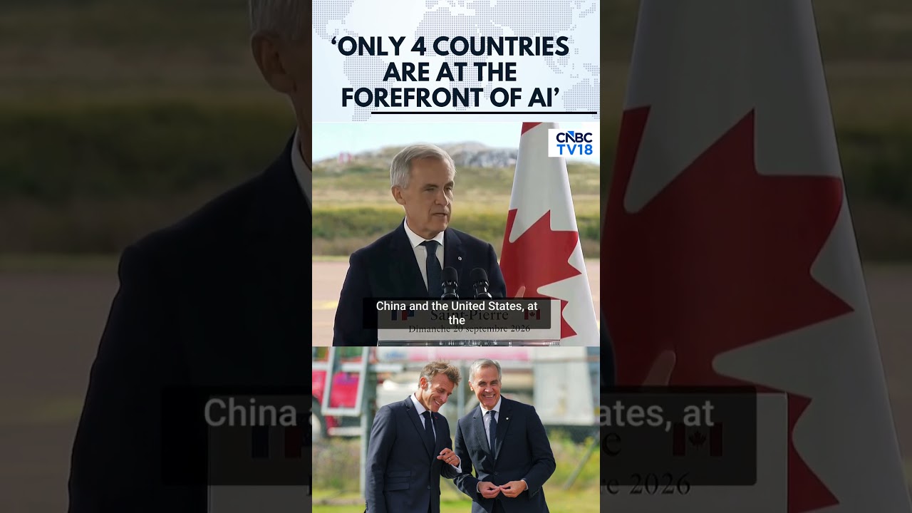 Mark Carney Calls For Canada-France Alliance On AI Safety And Guardrails | Macron | N18G