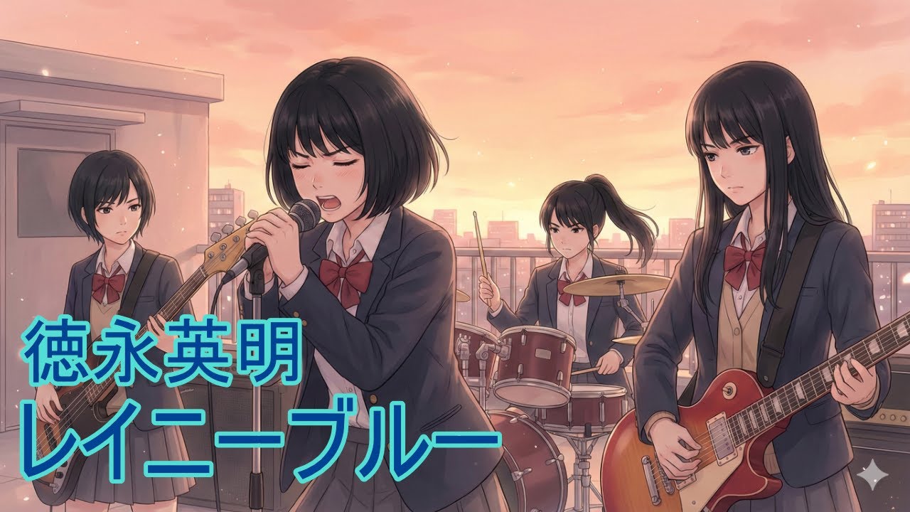 ガールズバンドで『レイニーブルー』
