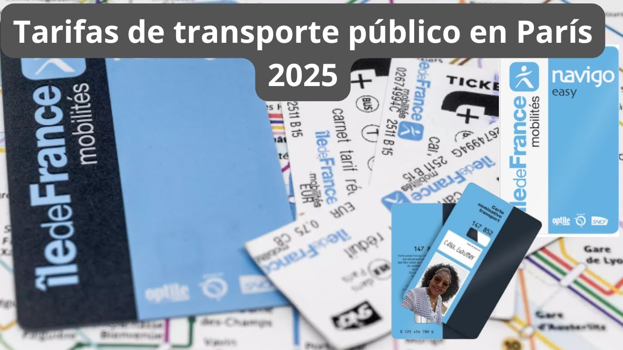 Nuevas tarifas de transporte en París 2025.