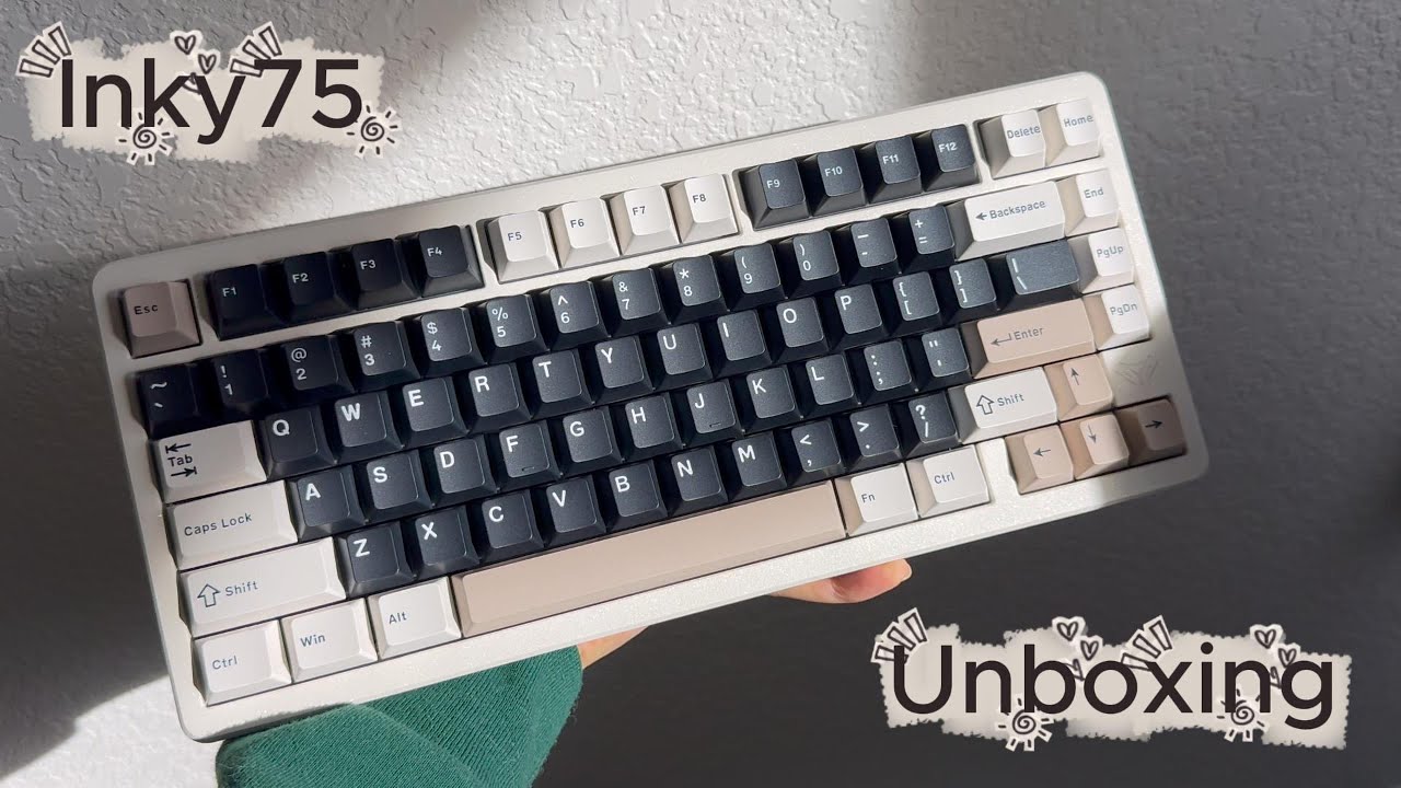 Elec Fox INKY75 Unboxing ASMR (No Talking) | Creamy Keyboard Sounds