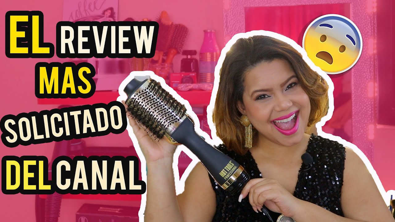 CEPILLO SECADOR DE HOT TOOLS 24K GOLD CHARCOAL INFUSER ONE STEP FUNCIONA??! | VIDEO MAS SOLICITADO 😮