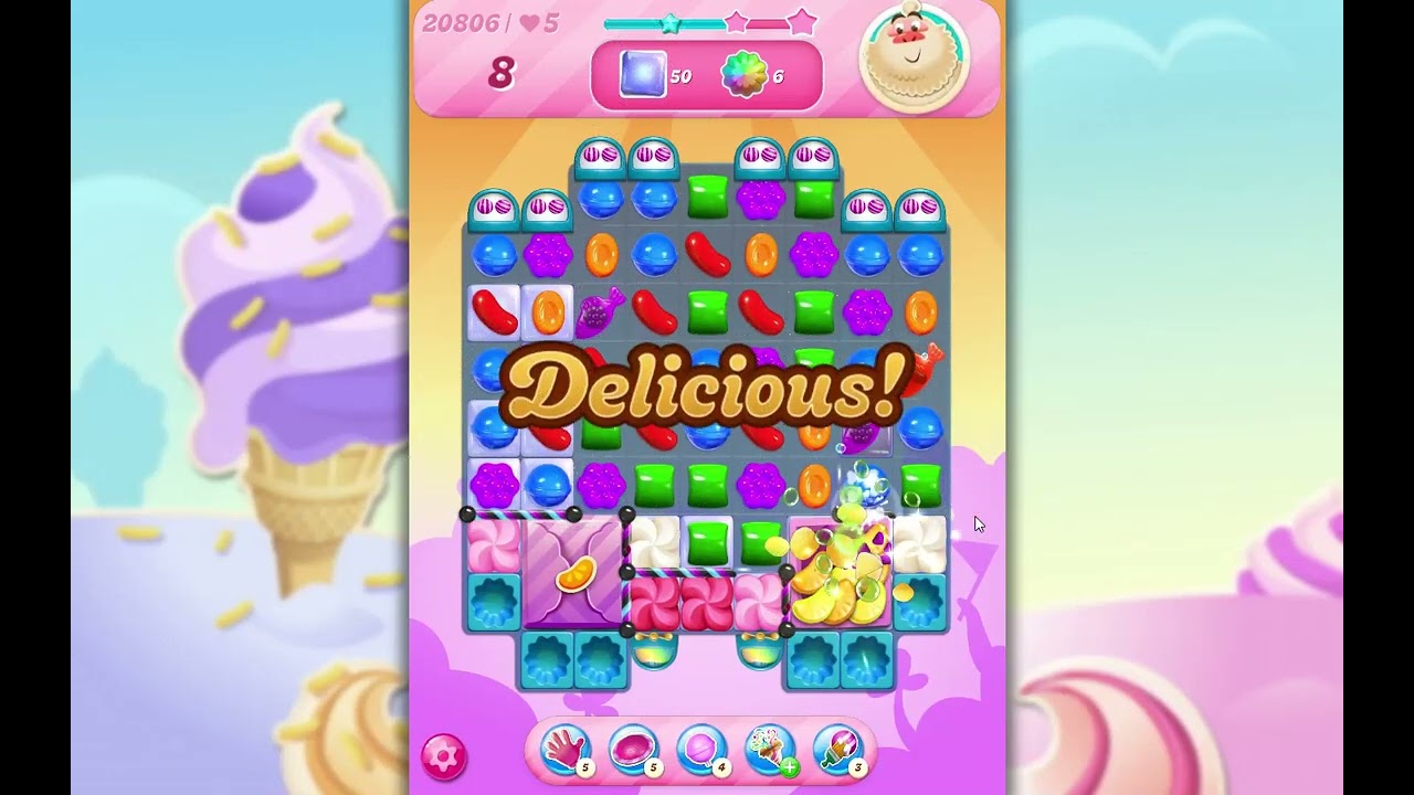 Candy Crush Saga Уровень 20806