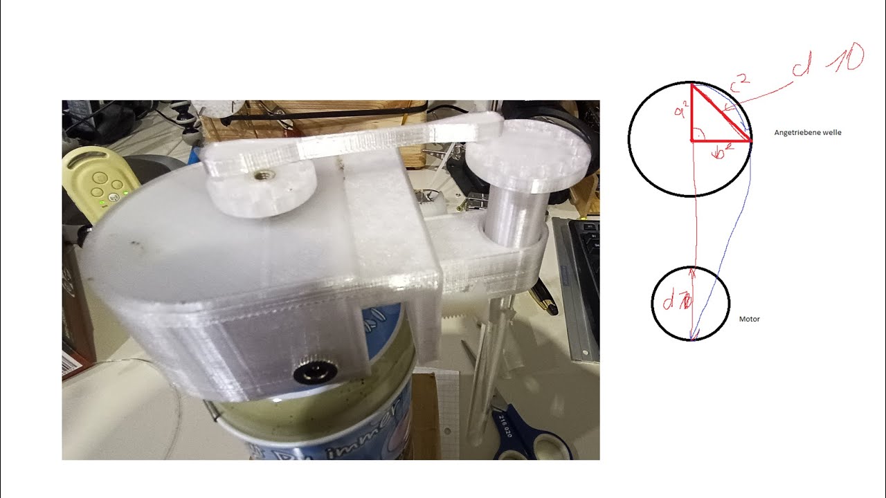 Funktionsprinzip Schwenkantrieb für Meerwasser Strömungspumpe diy