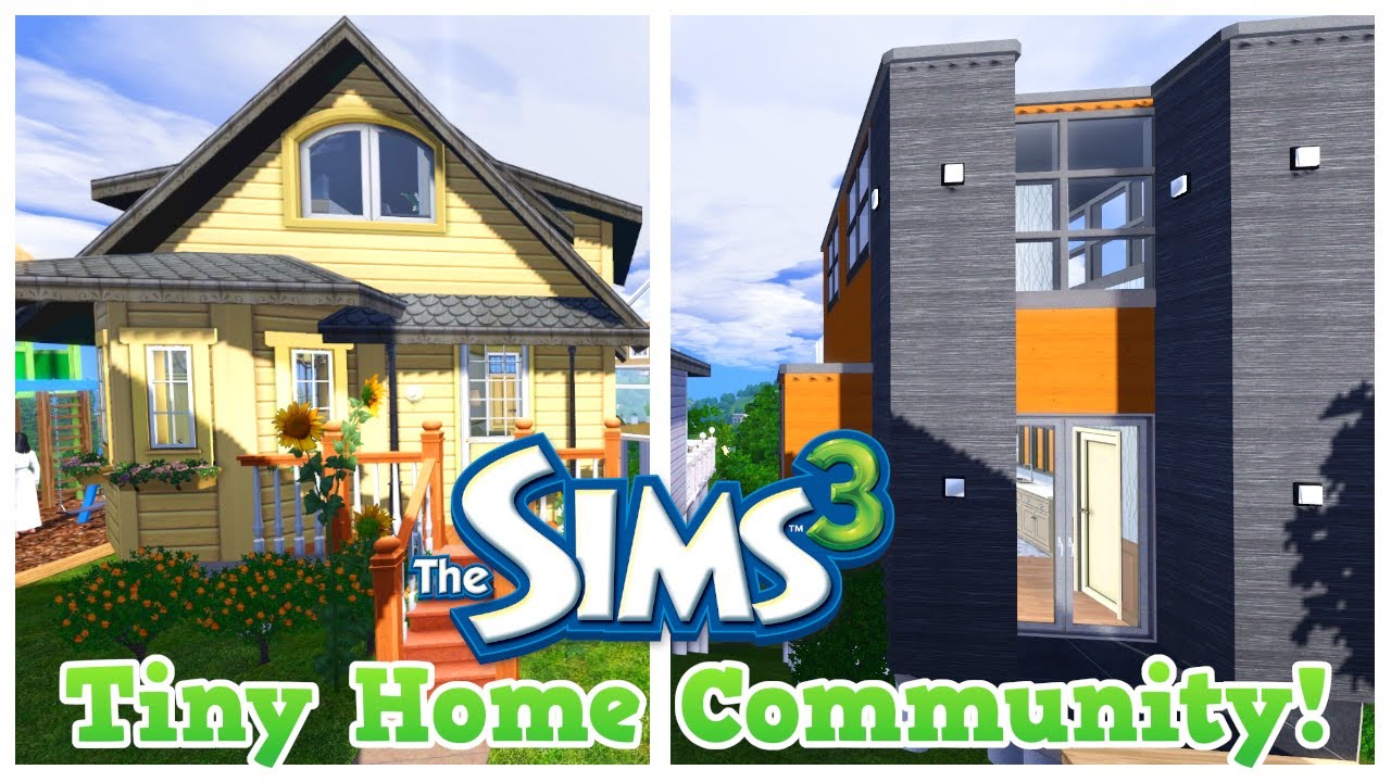 Экскурсия по кварталу «The Sims 3 Tiny Home» (12 крошечных домов на одном участке!)