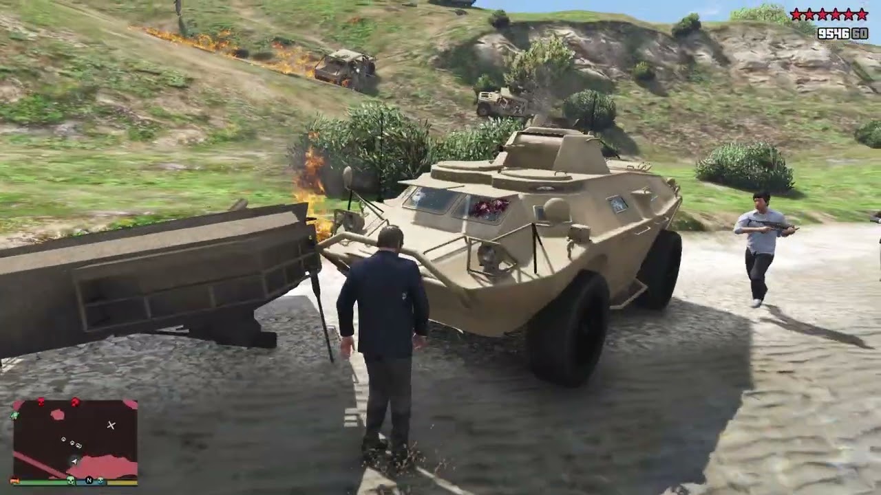 GTA V: The Lost MC, Police, Sheriff, NOOSE, Army, FIB Ten Star Sandy Shores Massacre + Escape