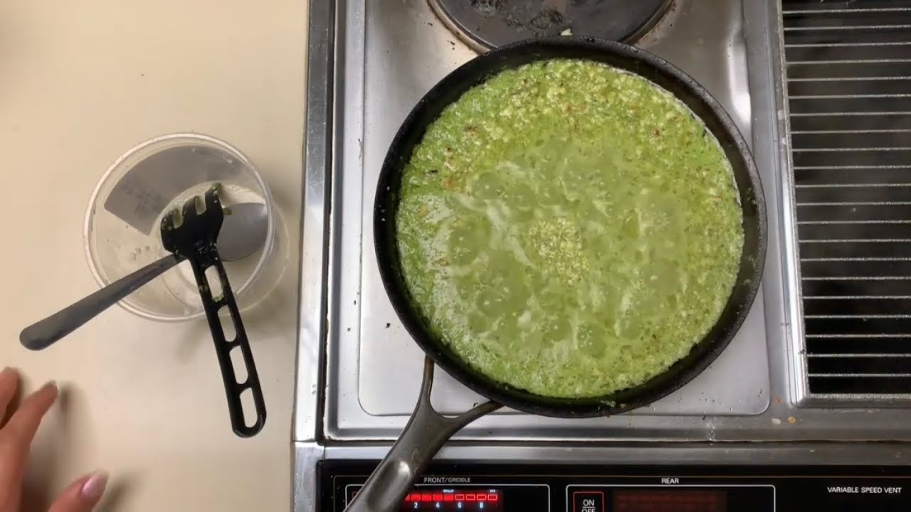Guisado de requeson con salsa verde