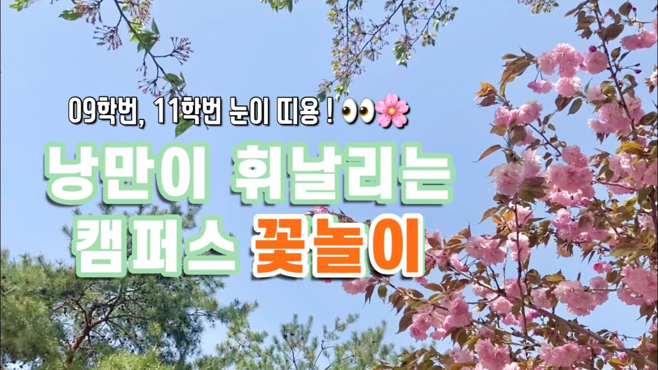 [VLOG] 일상브이로그 Ep.3 🌸봄, 사랑, 벚꽃 넘치는 브이로그 ㅣ조선대학교ㅣ벚꽃ㅣ데이트ㅣ조대후문ㅣ맛집