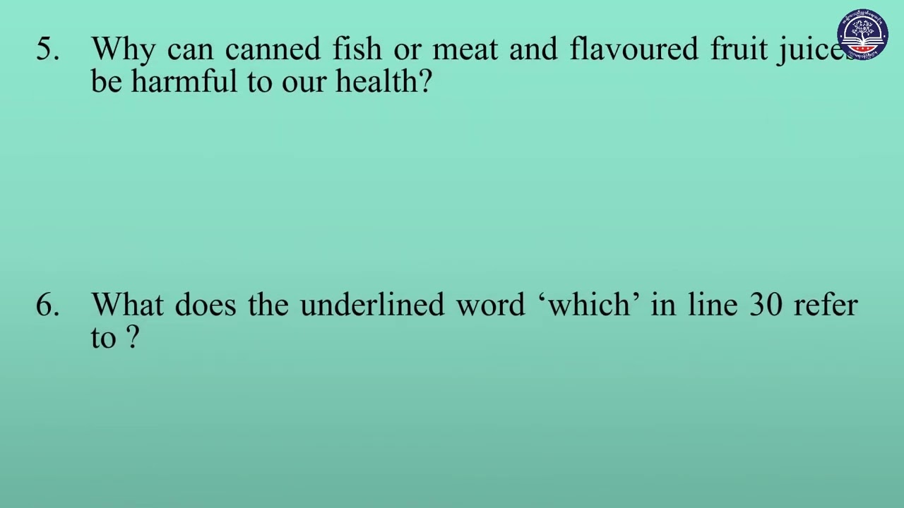Grade 10 English, Unit 10, Comprehesnsion