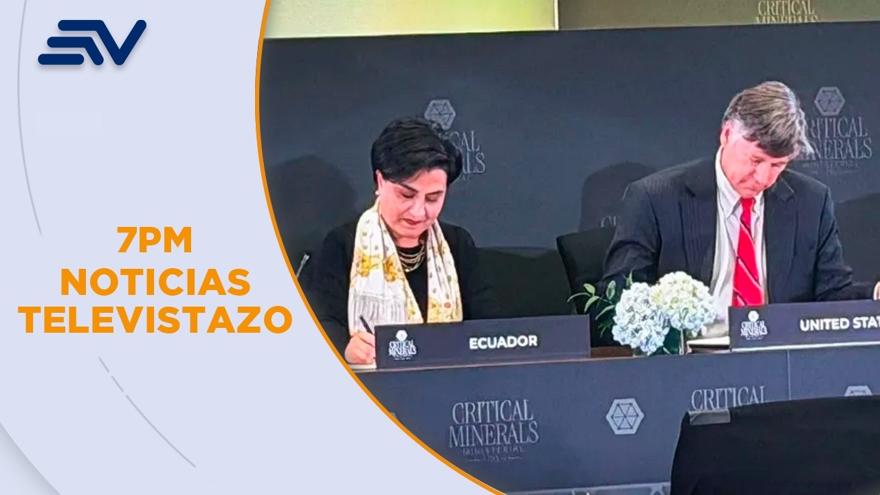 Ecuador y Estados Unidos firman acuerdo por minerales críticos y tierras raras | Televistazo