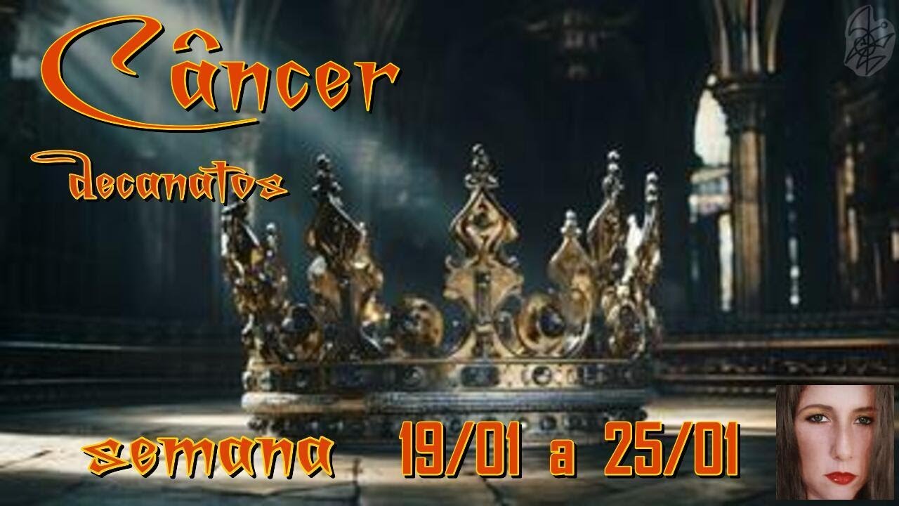 🦀♋️ CANCER - semana 19/01 a 25/01.