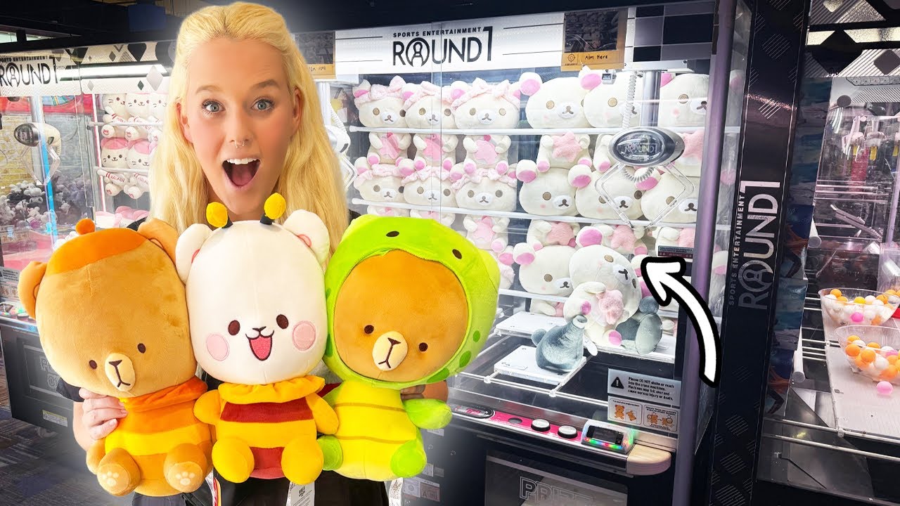 So Many Round1 Claw Machine Wins in OKC!
