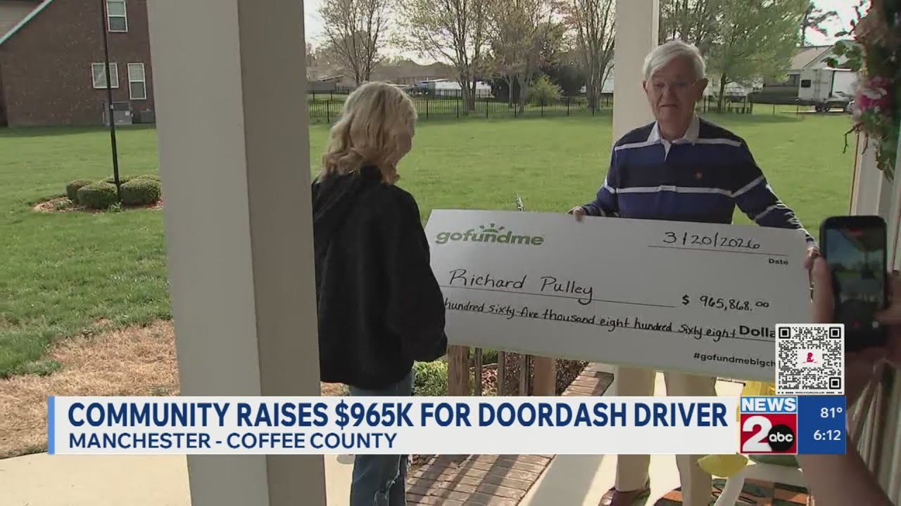 Community raises hundreds of thousands of dollars for delivery driver