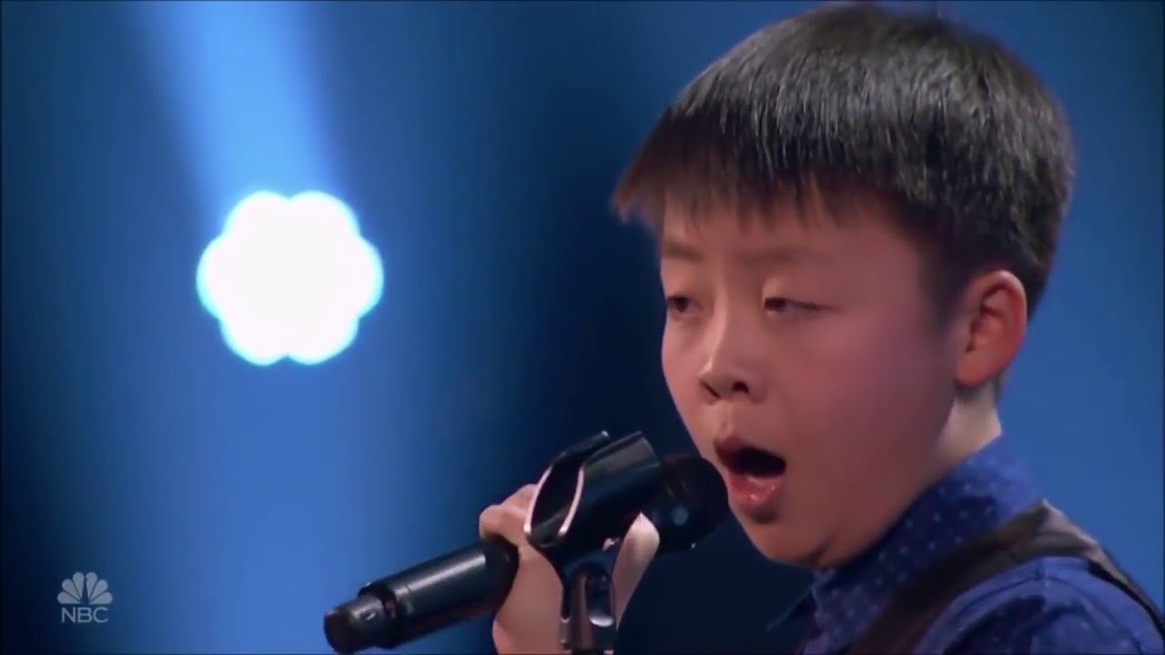 Jeffrey Li  Young and Shy Canadian Boy With SHOCKING Voice!   America's Got Talent 2018