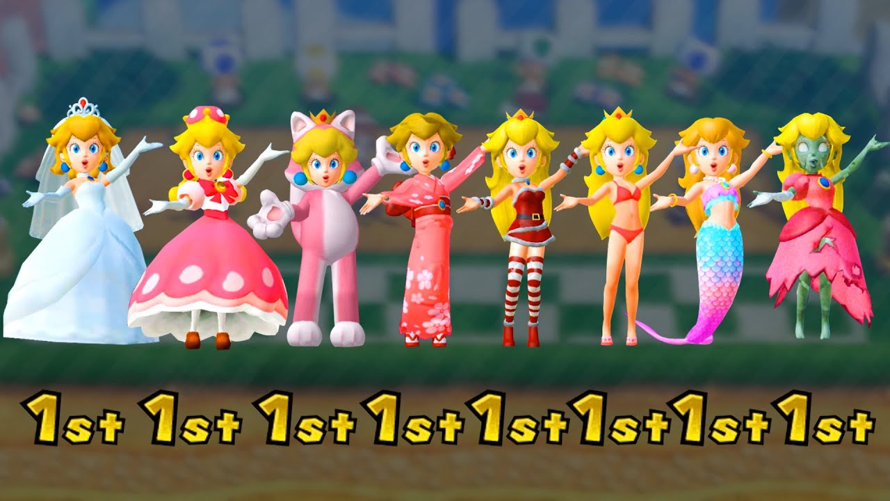 【マリオパーティ10】ピーチ姫のすべての衣装