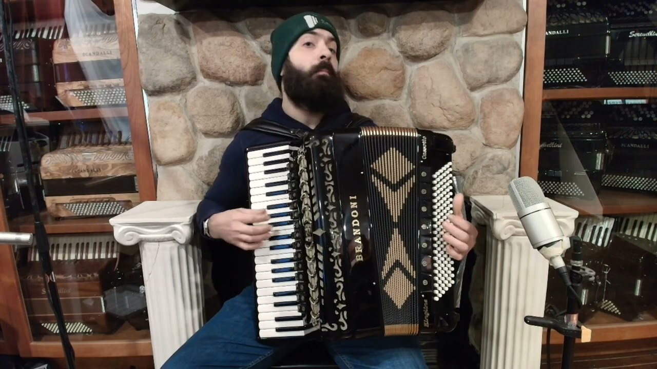 NEW Black Brandoni 148C Classic Kingline Casotto Piano Accordion LMMH 41 120 $9499