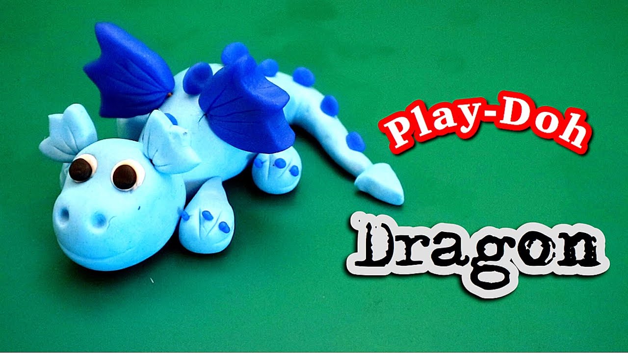 How to make super cute and easy play-doh Dragon