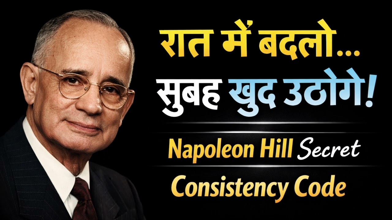 रात का रहस्य: Napoleon Hill का Consistency Code – वह कोड जो रात में बदले, सुबह दिखे | 