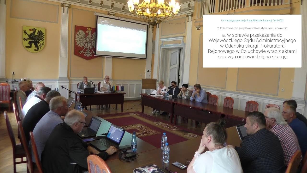 Urząd Miejski w Człuchowie - Sesja Nr LIV - transmisja na żywo