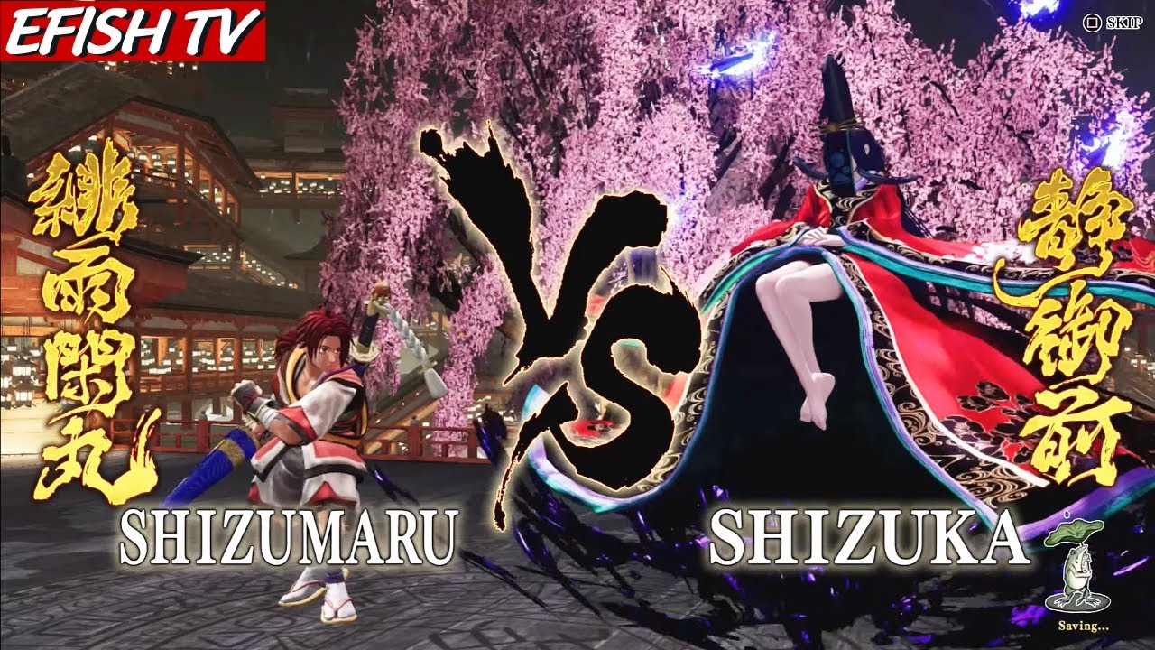 Shizumaru Hisame VS FINAL BOSS SHIZUKA Samurai Shodown 2019 BOSS TUTORIAL