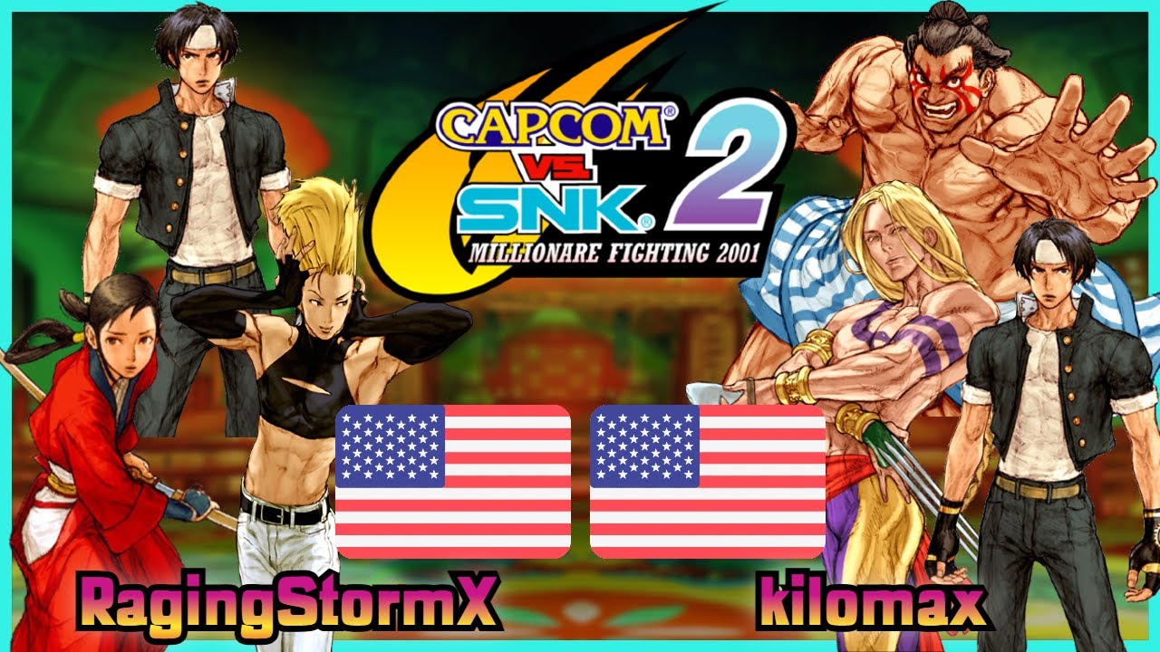 Capcom Vs. SNK 2 || RagingStormX 🇺🇸 VS 🇺🇸 kilomax || FLYCAST FIGHTCADE 2
